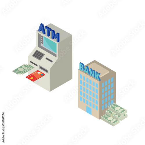 銀行 ATM 施設 建物 