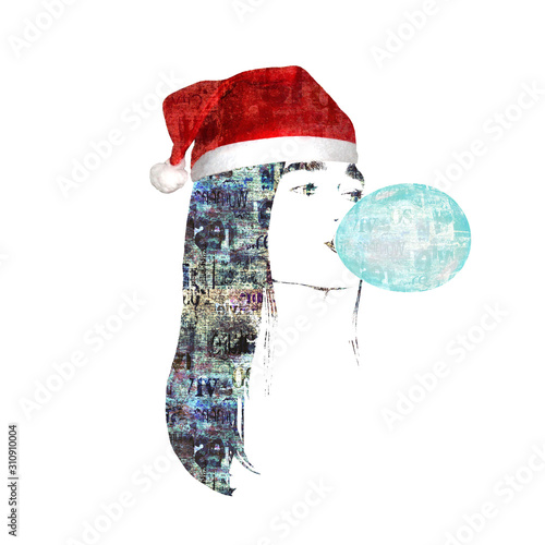 Mixed media contemporary fa...