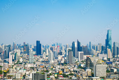beautiful panorama cityscape of Bangkok city,Thailand