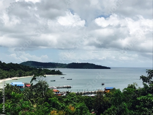 Beach view from Kaoh Rung island, Cambodia