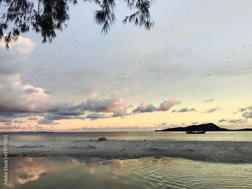 sunset at  Kaoh Rung island, Cambodia