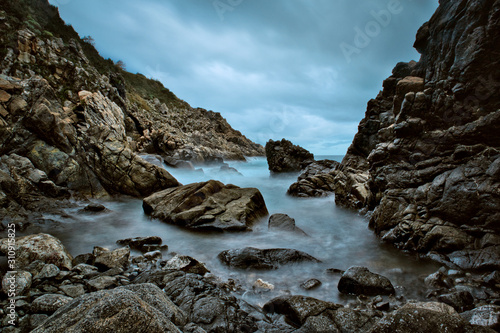 The rocks of the bay of Rovaglioso, in the purple coast. © Antonio
