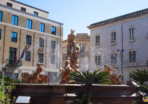 fountain of diana in syracuse photo