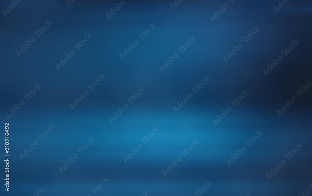 Dramatic blue blurred abstract backdrop