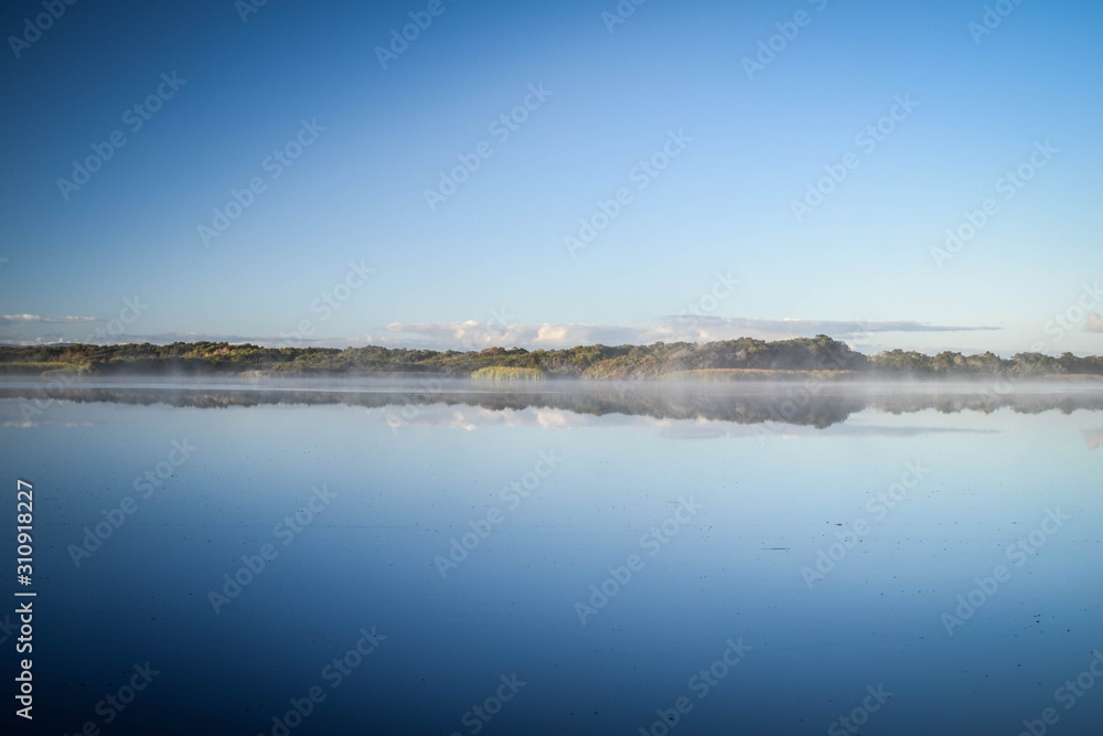 Sunrise around the lake, New Zealand