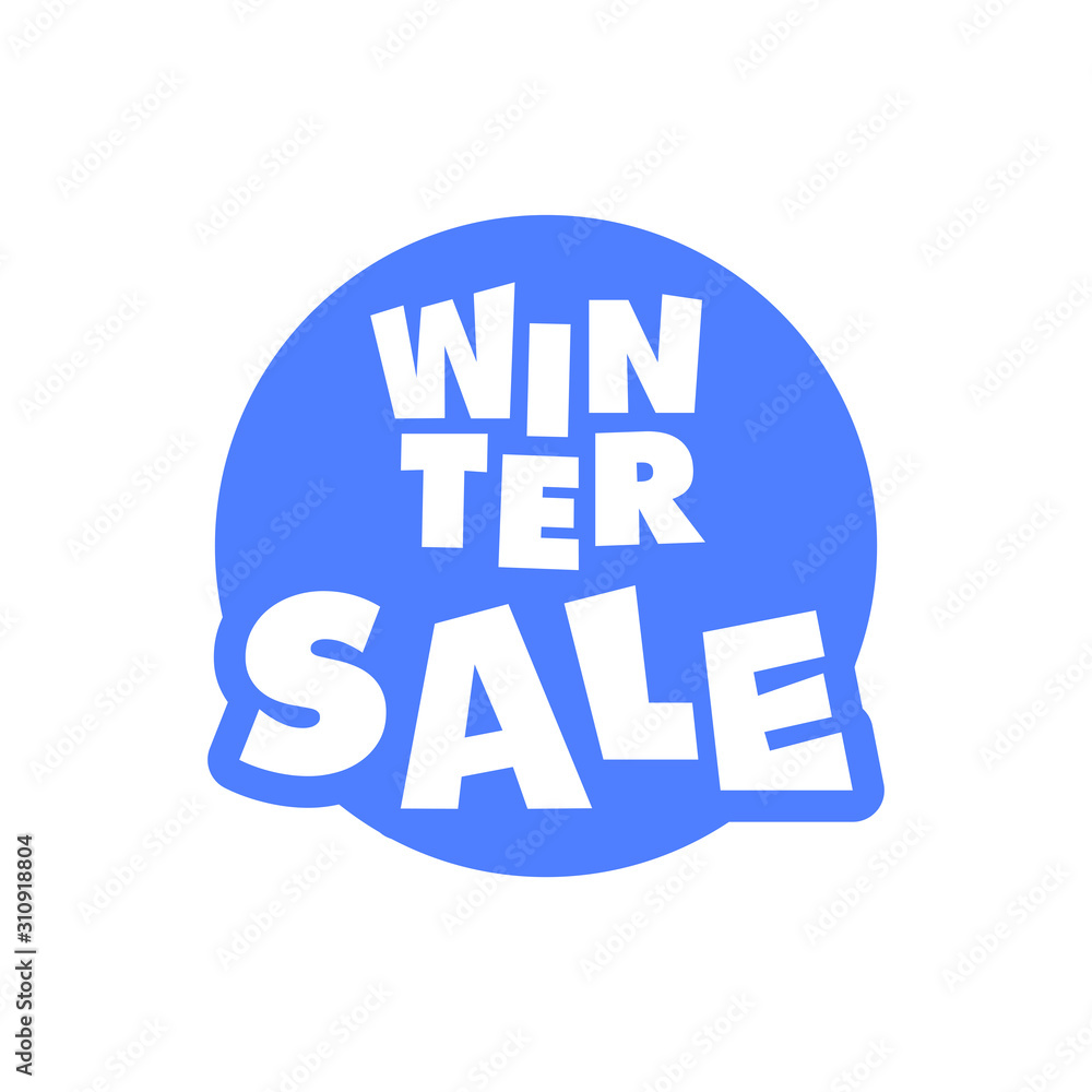Winter sale badge banner. Promotion clearance. Winter sale badge banner. Promotion clearance.