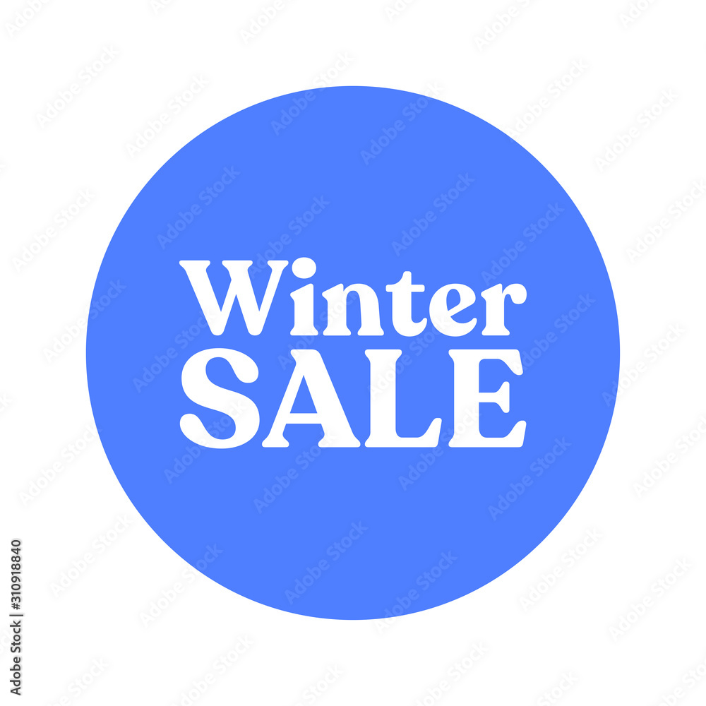 Winter sale badge banner. Promotion clearance. Winter sale badge banner. Promotion clearance.
