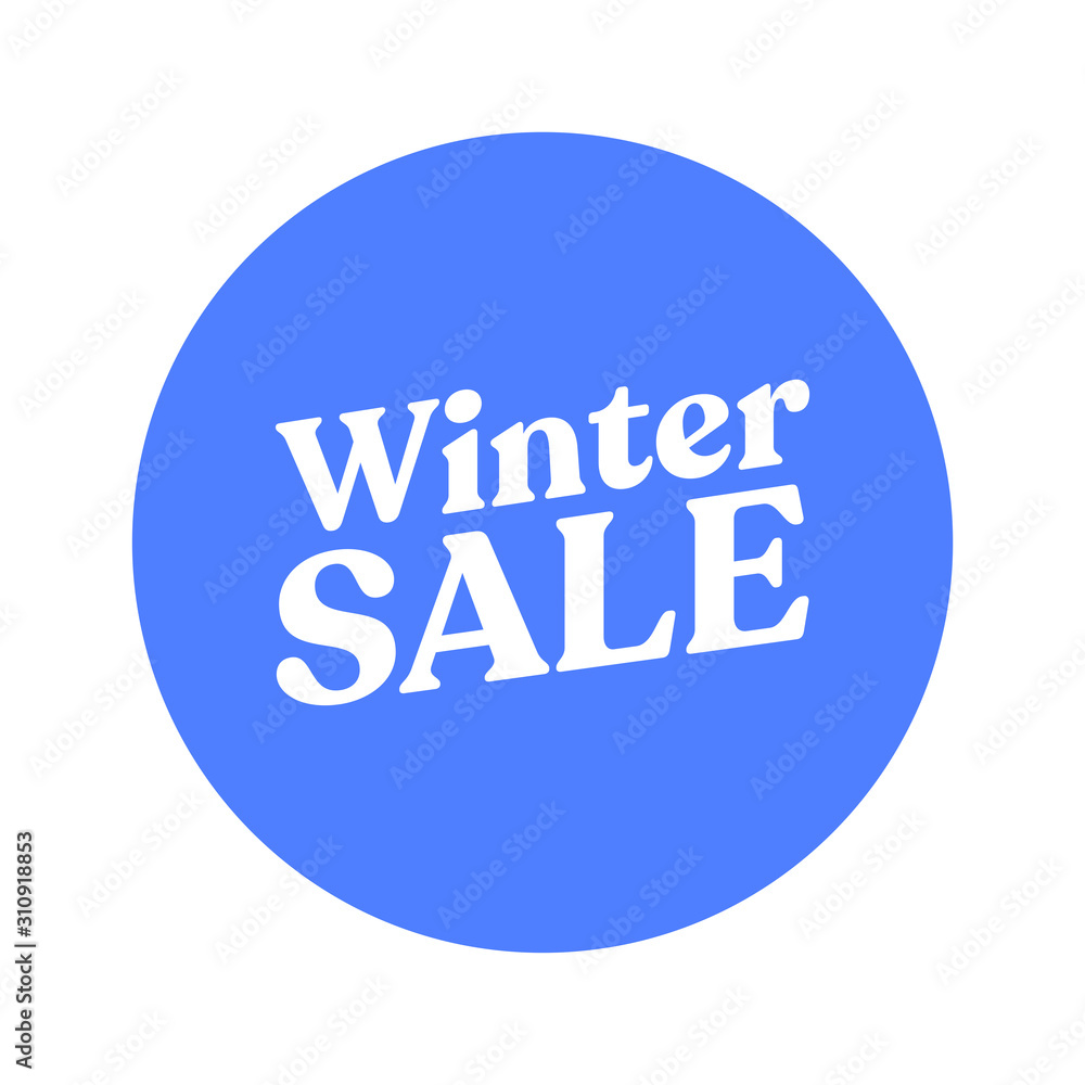 Winter sale badge banner. Promotion clearance. Winter sale badge banner. Promotion clearance.