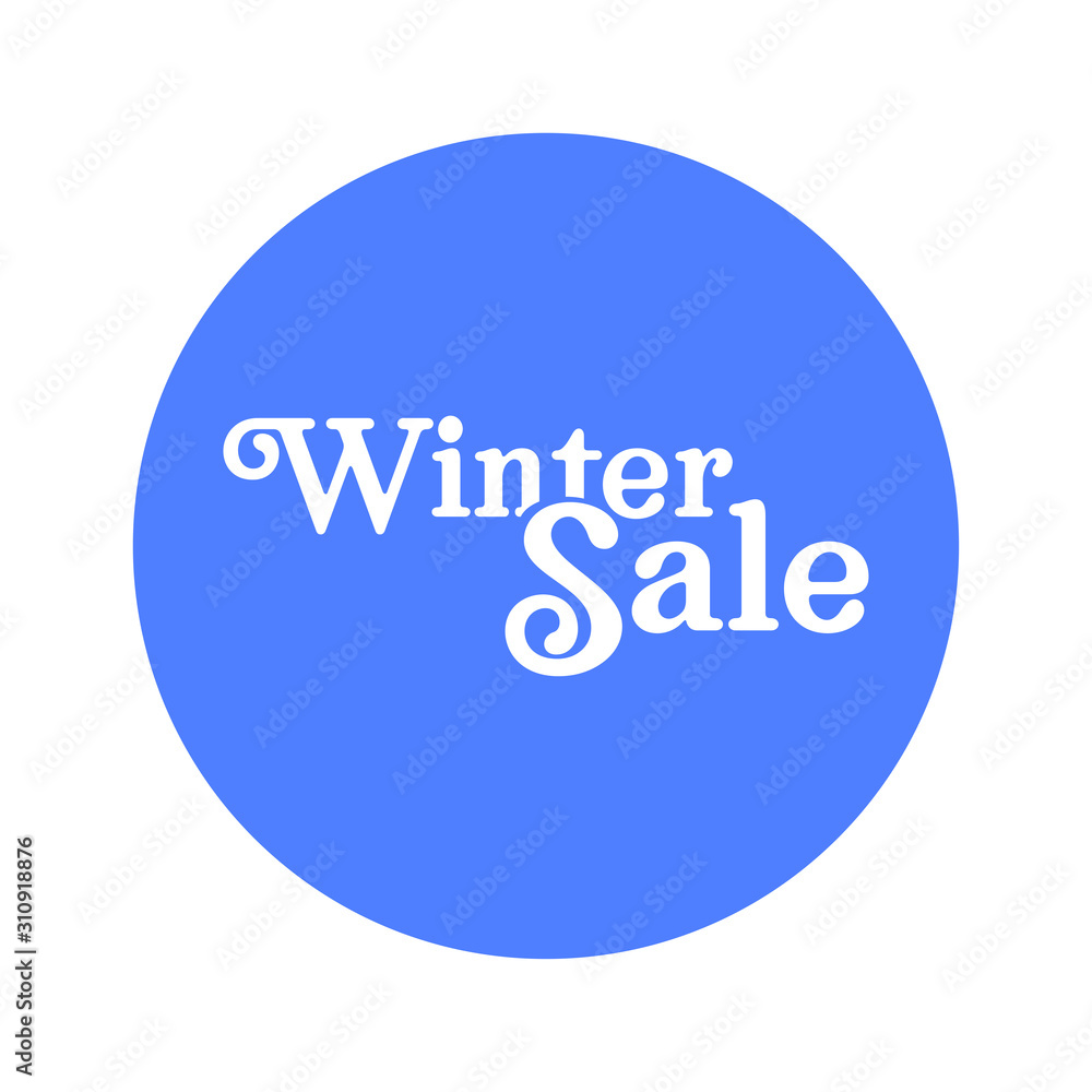 Winter sale badge banner. Promotion clearance. Winter sale badge banner. Promotion clearance.