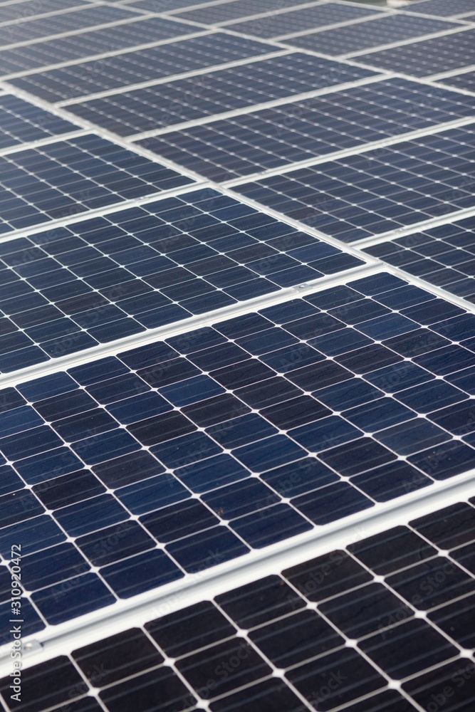 Diagonal line of solar array