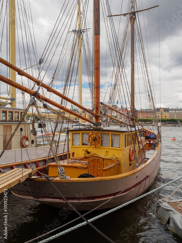 Yacht in Stockholm, Sweden