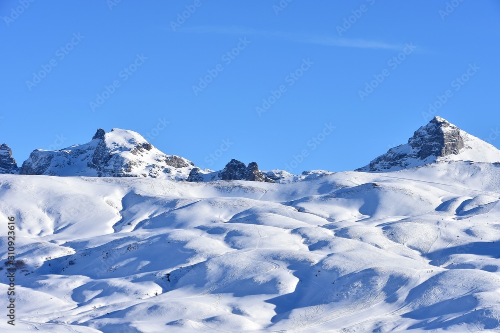 winter in Melchsee Frutt Switzerland