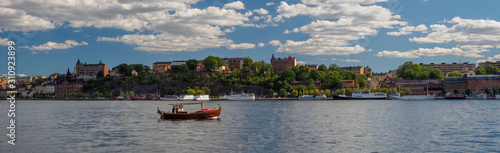 Obraz na płótnie Panorama of the Old Town in Stockholm, Sweden w salonie