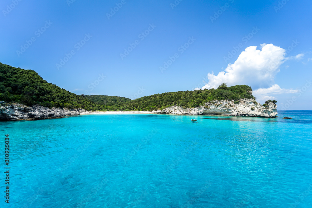 Antipaxos island in the afternoon