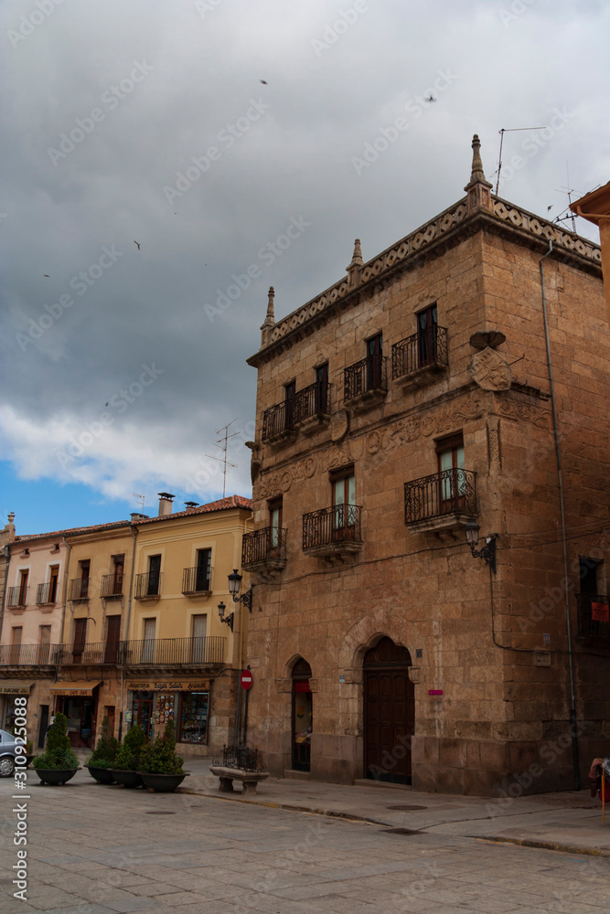 Fototapeta premium Ciudad Rodrigo,Spain,6,2008; Walled city of southern Salamanca, almost on the border with Portugal.