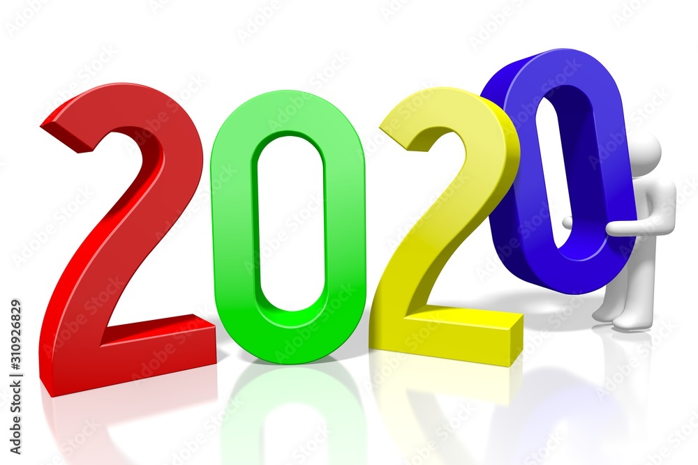 2020 concept - 3D rendering 2020 concept - 3D rendering