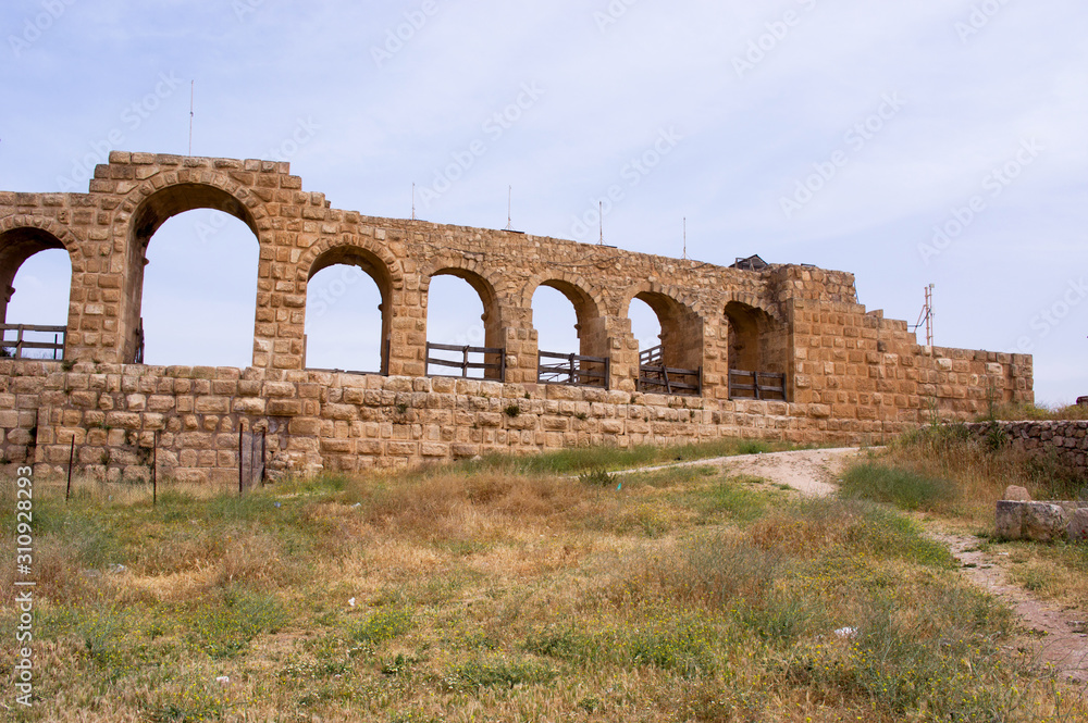 Ruins in the ancient roman city of Gerasa