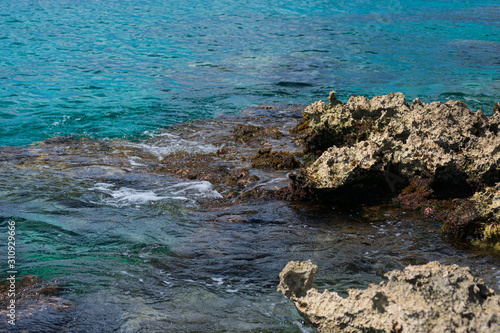 Piedras del mar turquesa de cozumel