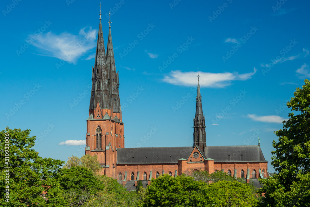The Cathedral of Uppsala in Sweden