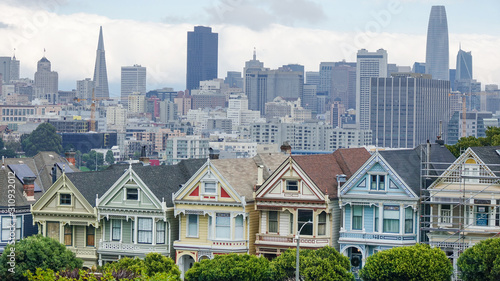 Painted Ladies houses in San Francisco, California