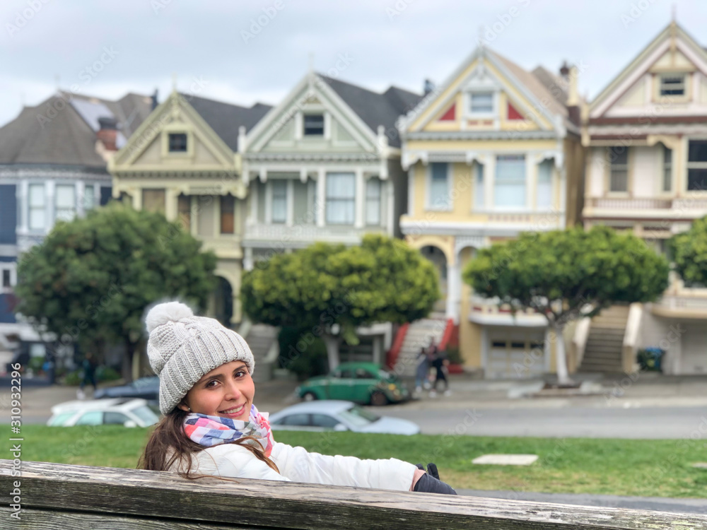 Painted Ladies houses in San Francisco, California