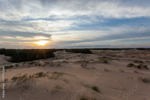 Ukrainian Desert at Sunset - Oleshky Sands, Kherson, Ukraine