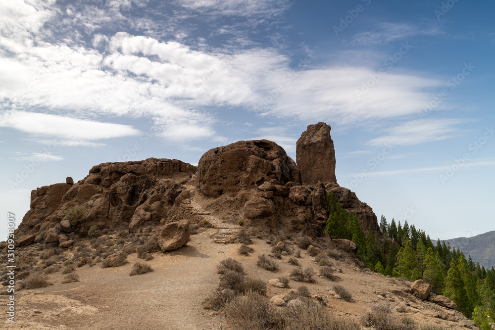 Fototapeta premium Roque Nublo Tejeda , Gran Canaria island
