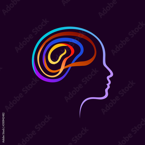 Brain Logo design vector template