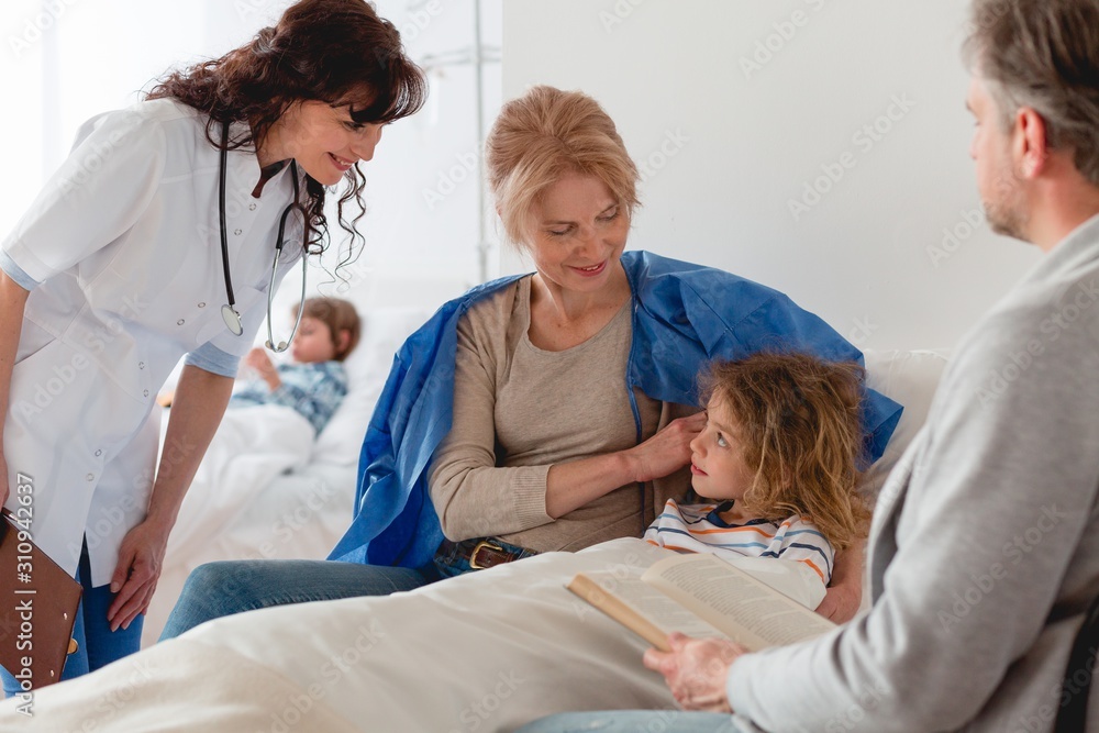 Obraz premium Dziewczyna w trakcie zabiegu