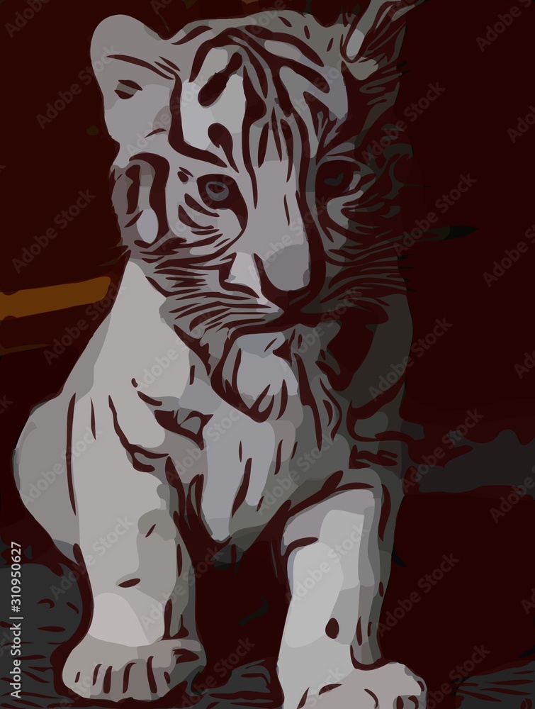 Obraz premium Tiger Illustration