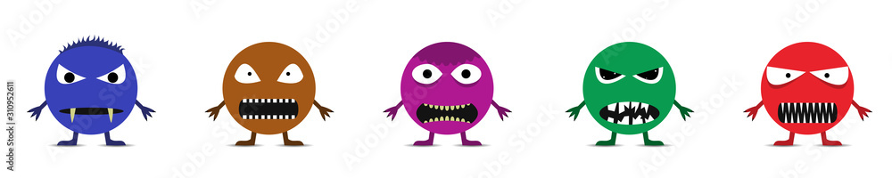 Cute monster set Cute monster set
