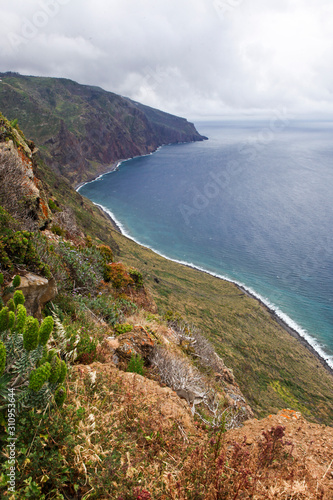 The Atlantic coast with cliffs at Madeira © Kateryna