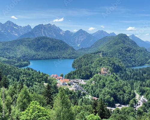 Lake in Mountains in Schwangau Germany