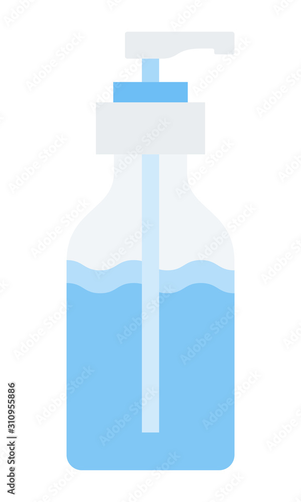 Liquid soap dispenser vector icon flat isolated Liquid soap dispenser vector icon flat isolated