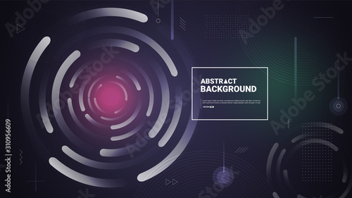 Abstract gradient geometric shapes background.Modern flat design.vector illustraion.