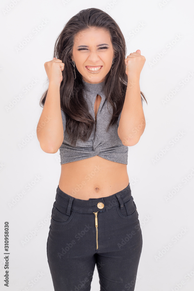 Beautiful woman posing in the studio Beautiful woman posing in the studio