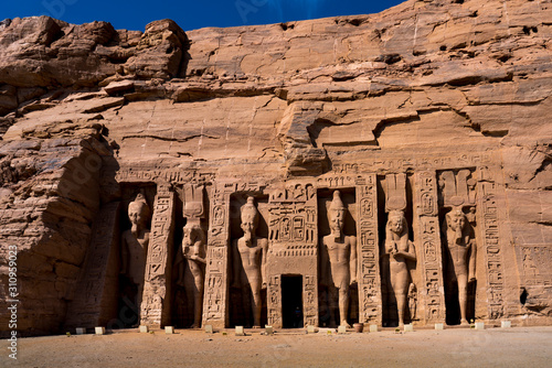 Abu Simbel, site of two temples built by the Egyptian king Ramses II (reigned 1279–13 BCE), now located in Aswān muḥāfaẓah (governorate), southern Egypt photo