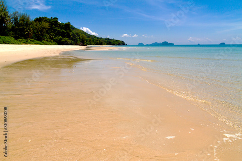 Beach and sand idyllic at Tungsang bay photo