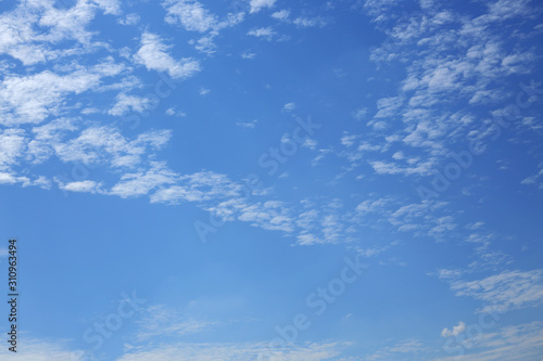 white cloud on blue sky background