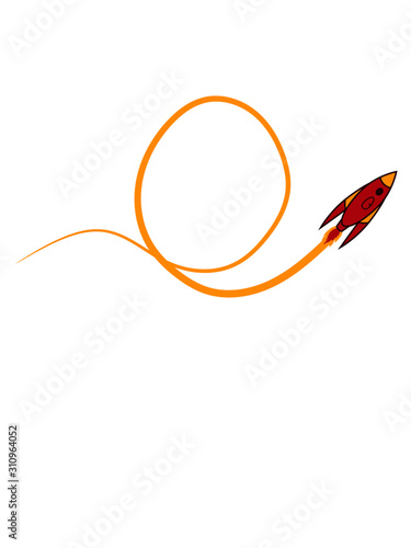 Looping fliegende Rakete 
