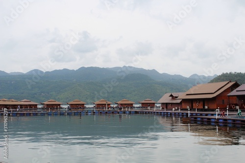 village on lake