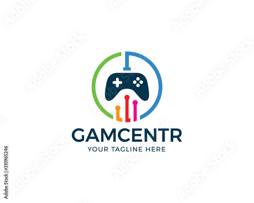 Game center logo design
