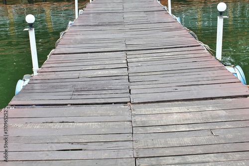 wooden bridge in the forest