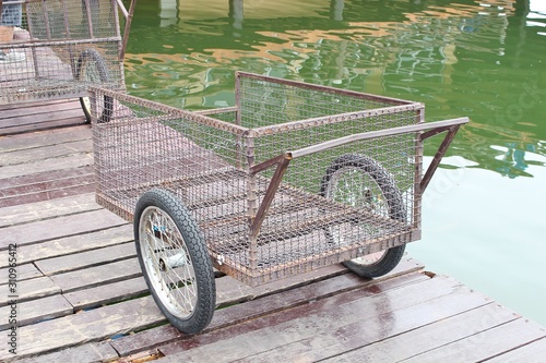 old carriage in the park
