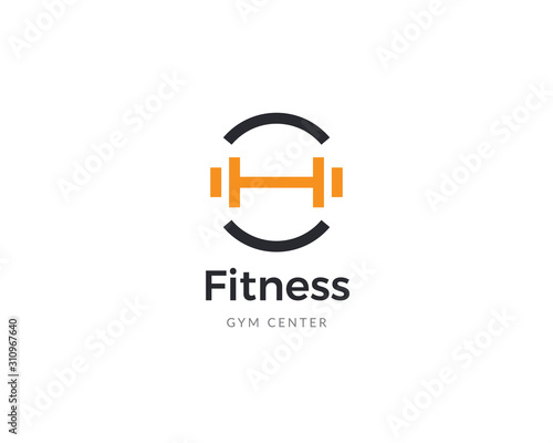 Fitness gym logo design