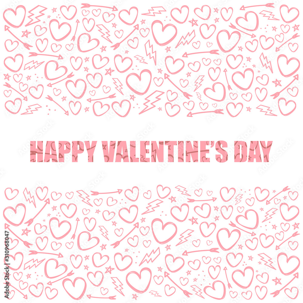 happy valentines day sign icon pattern background vector happy valentines day sign icon pattern background vector