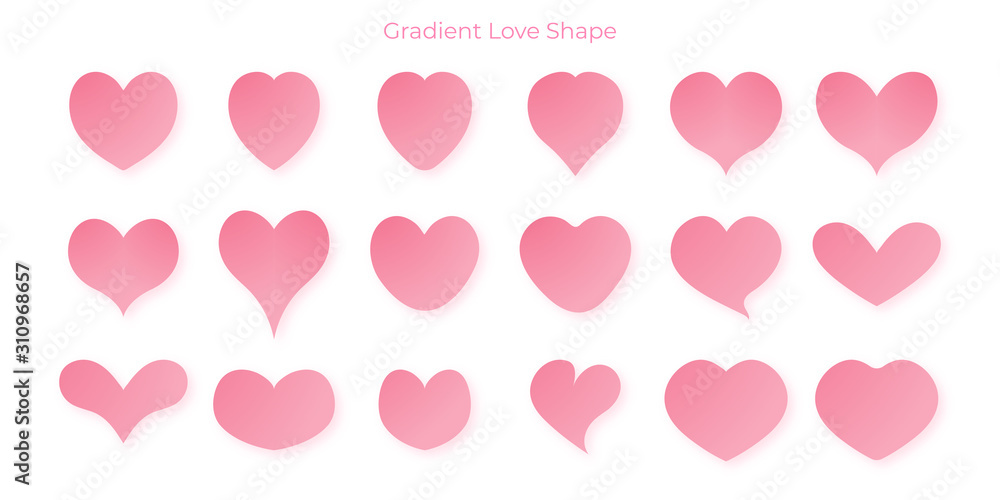 Simple pink love heart shape for valentine, birthday, and anniversary. Simple pink love heart shape for valentine, birthday, and anniversary.