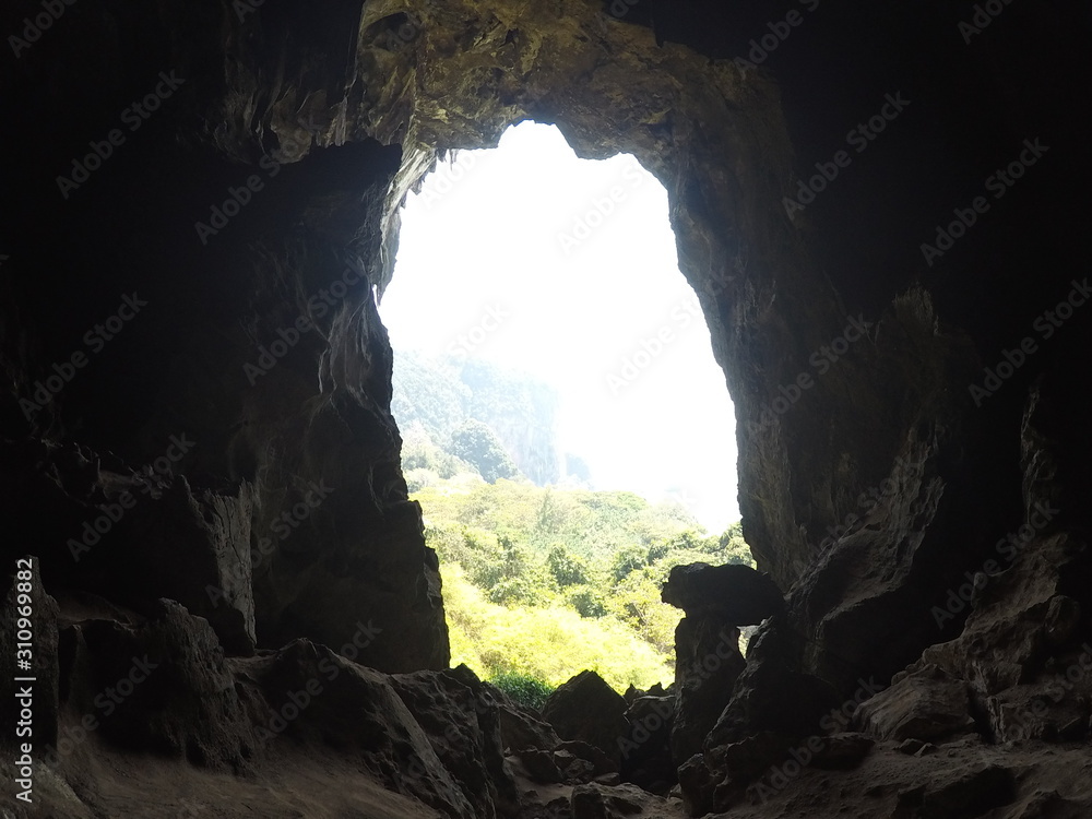 洞窟からの眺め