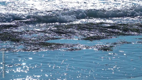 Calm Ocean Waves 240fps Slow Motion x8 California Coastline 01 photo