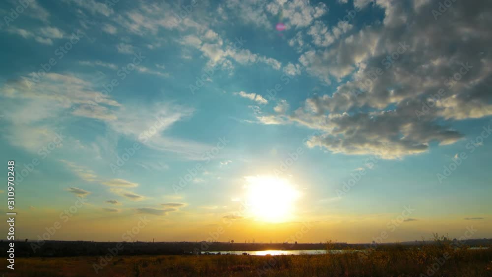 sunset and clouds. 4K. FULL HD, 4096x2304. sunset and clouds. 4K. FULL HD, 4096x2304.